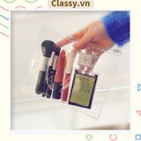  Túi lưới tiện ích trong suốt có khoá zip, đựng tài liệu, văn phòng phẩm, mỹ phẩm, du lịch; in hình dễ thương [PK478] 