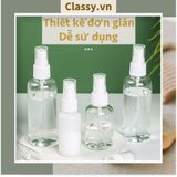  [GIAO HÀNG 7-25 NGÀY]  Chai Lọ Chiết Dạng XỊT - Đựng Dung Dịch, Nước Hoa, Mỹ Phẩm, Toner,...; DUNG TÍCH 30 ML, 50ML PK493 