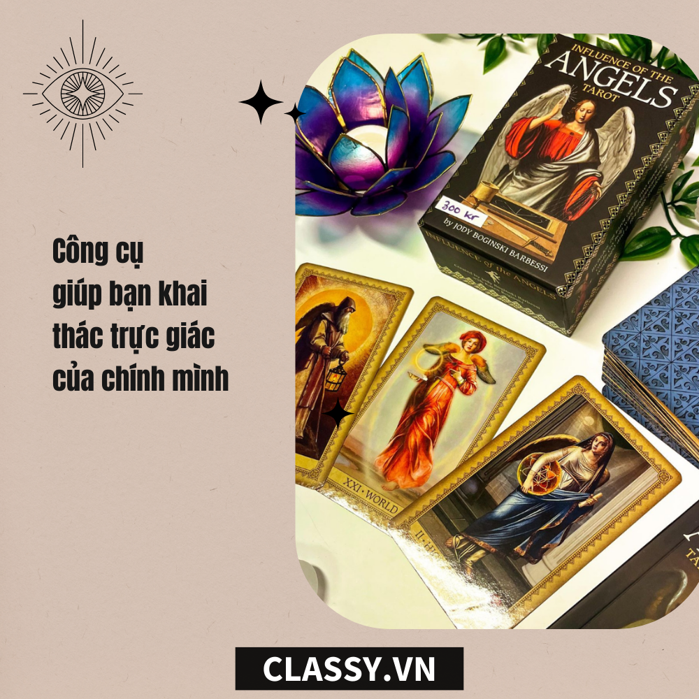  Bộ Bài Tarot Bói tiếng Anh 78 lá trò chơi bài Oracle Cards Cao Cấp  PK572 