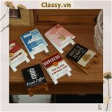  [GIAO HÀNG 7-25 NGÀY] COMBO 50 Kẹp đỡ giấy Lưu ý để bàn trang trí, chất liệu gỗ, kích thước 4,2 * 6cm style vintage PK622 