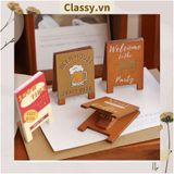  [GIAO HÀNG 7-25 NGÀY] COMBO 50 Kẹp đỡ giấy Lưu ý để bàn trang trí, chất liệu gỗ, kích thước 4,2 * 6cm style vintage PK622 