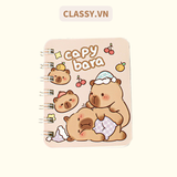  [GIAO HÀNG 7-25 NGÀY] Sổ tay mini lò xo chủ đề báo hồng, kích thước 10.5 X 8.5 CM PK634 