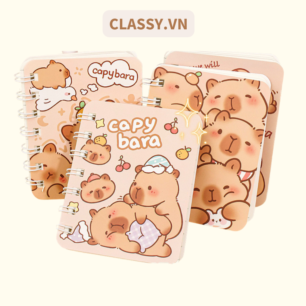  [GIAO HÀNG 7-25 NGÀY] Sổ tay mini lò xo chủ đề báo hồng, kích thước 10.5 X 8.5 CM PK634 