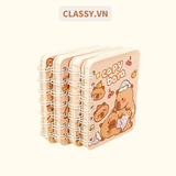  [GIAO HÀNG 7-25 NGÀY] Sổ tay mini lò xo chủ đề báo hồng, kích thước 10.5 X 8.5 CM PK634 