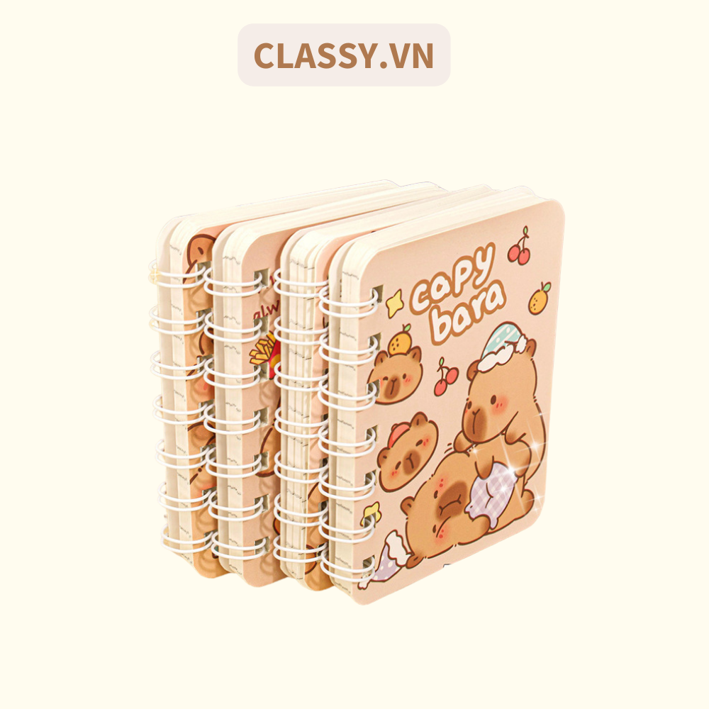  [GIAO HÀNG 7-25 NGÀY] Sổ tay mini lò xo chủ đề báo hồng, kích thước 10.5 X 8.5 CM PK634 