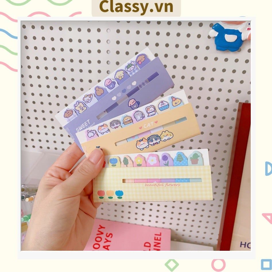  [GIAO HÀNG 7-25 NGÀY] 120 miếng Giấy note ghi nhớ mini Post-It, hình pets dễ thương sáng tạo tiện dụng; kích thước PK641 
