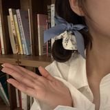  [GIAO HÀNG 7-25 NGÀY]  Scrunchies buộc tóc  nhiều họa tiết; tông màu xanh biển nữ tính thanh lịch PK706 