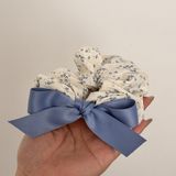  [GIAO HÀNG 7-25 NGÀY]  Scrunchies buộc tóc  nhiều họa tiết; tông màu xanh biển nữ tính thanh lịch PK706 