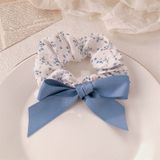  [GIAO HÀNG 7-25 NGÀY]  Scrunchies buộc tóc  nhiều họa tiết; tông màu xanh biển nữ tính thanh lịch PK706 