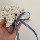  [GIAO HÀNG 7-25 NGÀY]  Scrunchies buộc tóc  nhiều họa tiết; tông màu xanh biển nữ tính thanh lịch PK706 
