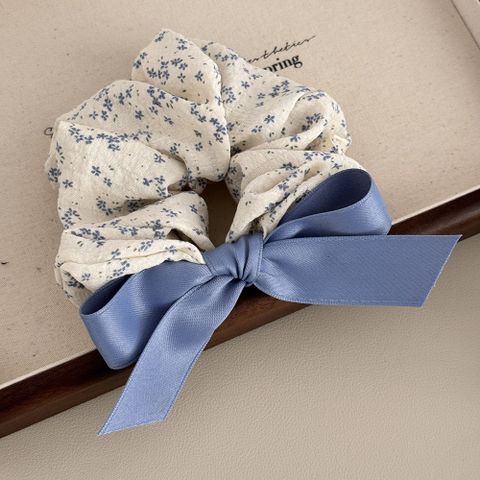  [GIAO HÀNG 7-25 NGÀY]  Scrunchies buộc tóc  nhiều họa tiết; tông màu xanh biển nữ tính thanh lịch PK706 