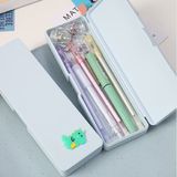  [GIAO HÀNG 7-25 NGÀY]  PK725 Hộp đựng bút chất liệu nhựa màu pastel đính họa tiết hoạt hình ngộ nghĩnh xinh xẻo 