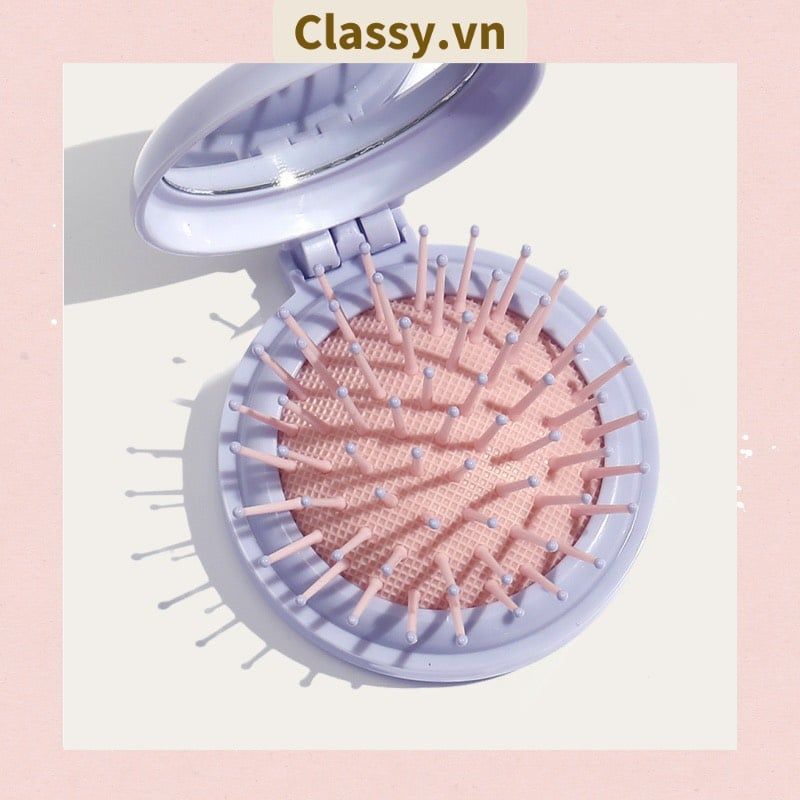  [GIAO HÀNG 7-25 NGÀY] COMBO 20 PK923 Lược Mini Có Thể Gấp Gọn Tích Hợp Gương Họa Tiết Hoạt Hình Đáng Yêu Độc Đáo 