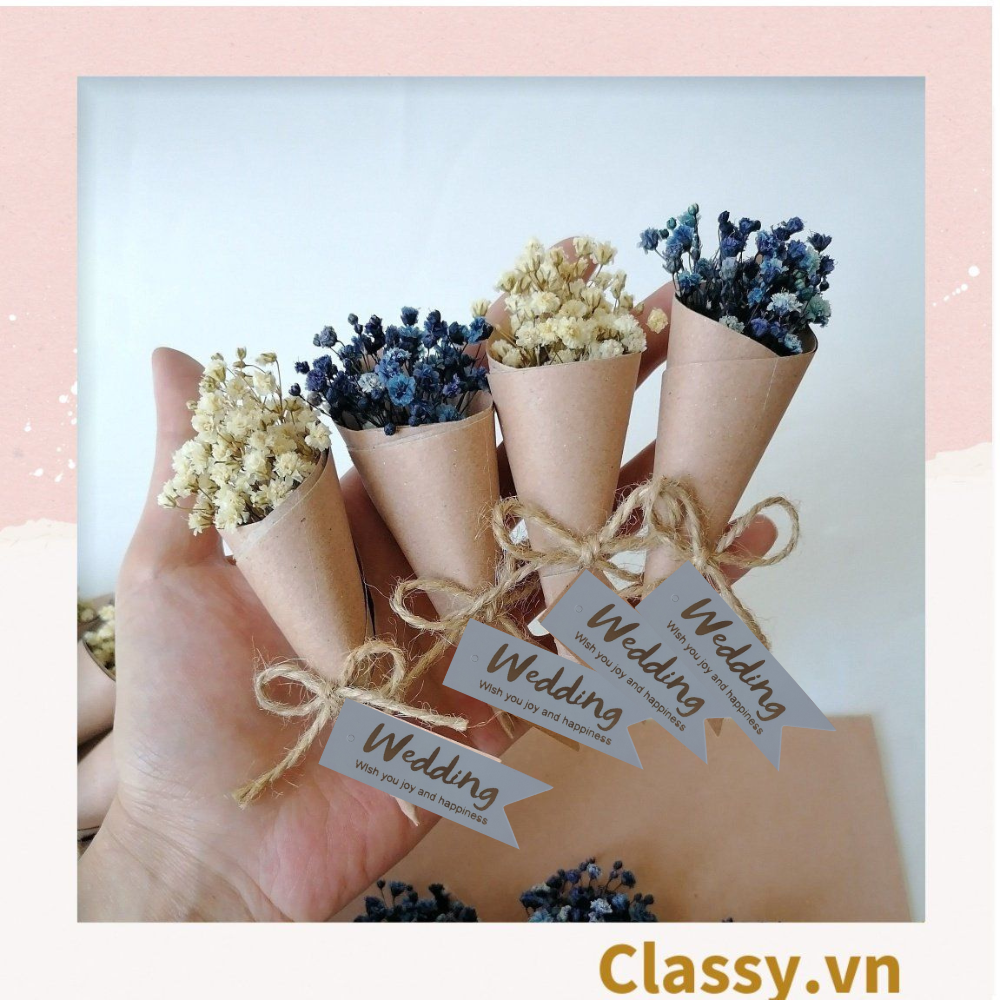  Bó hoa khô mini Classy nhiều màu sắc dùng làm quà tặng, đồ trang trí Q1361 