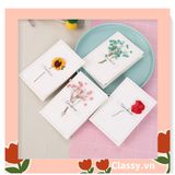  Classy Thiệp chúc mừng, thiệp giáng sinh có gắn hoa khô trang trí Q1366 