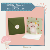  Thiệp in nổi 3D hình con vật với họa tiết pastel, giấy cứng cáp chất lượng cao Q1373 