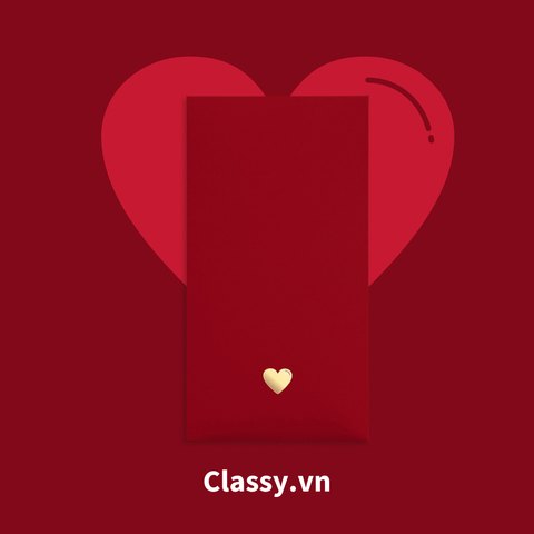  Combo 10 Phong bì dài màu đỏ chất liệu giấy cao cấp, có thể đựng thư, Bao lì xì Tết 2024, chất liệu dày dặn Q1476 