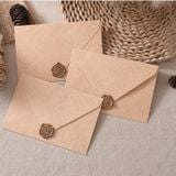  [GIAO HÀNG 7-25 NGÀY] Phong bì kèm nhãn dán Niêm Phong 16*11.7cm màu hồng dùng đựng thiệp chúc mừng, Thiệp Mời Đám Cưới Đính Hôn Lãng Mạn Q1741 