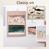  Set nhiều Thẻ ảnh, postcard Classy làm từ bìa cứng phong cách  trang trí nhật ký/sách ảnh, dán tường, làm tranh Q1746 