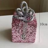  Hộp quà hoặc trang trí cây thông Noel mặt dây chuyền thiên thần cô gái ngôi sao năm cánh Trang trí Giáng sinh Q1769 