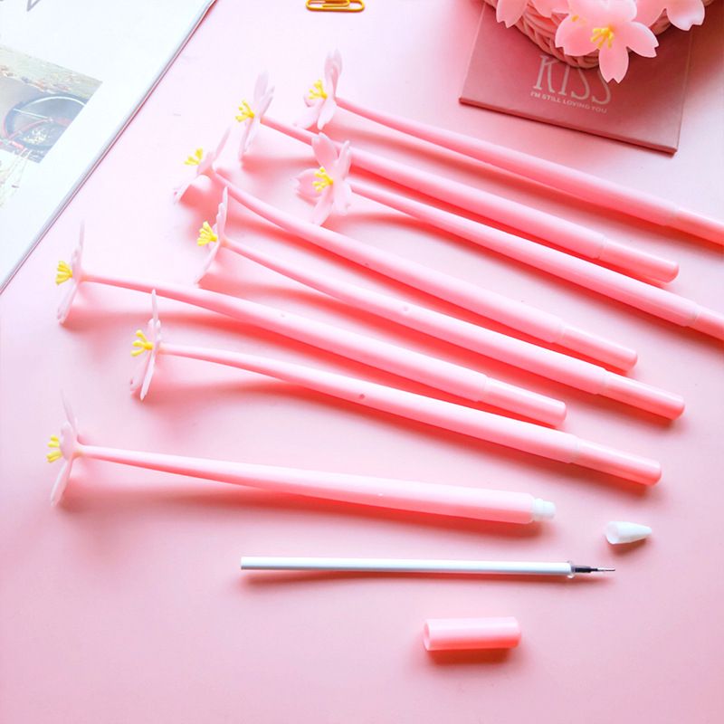  [GIAO HÀNG 7-25 NGÀY]  Classy Bút bi, bút gel mực đen hình bông hoa nhiều màu ngẫu nhiên PK1619 