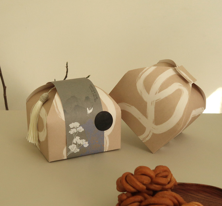  [GIAO HÀNG 7-25 NGÀY] Hộp đựng bánh ngọt và bánh nướng theo phong cách wabi-sabi đơn giản Q1806 