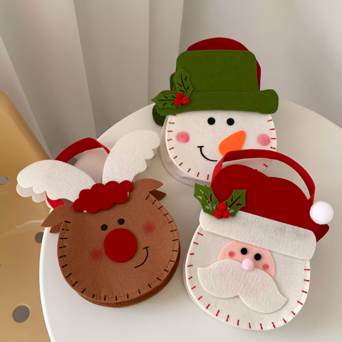  Túi Quà Giáng Sinh Túi vải không dệt đựng quà giáng sinh, trang trí nhà cửa, cây thông Q1803 