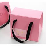  Hộp bánh ngọt, bánh nướng, bánh mousse cầm tay, hộp thực phẩm mang đi in chữ MERCI ở mặt trước và mặt sau Q1808 [HÀNG ORDER 5-7 NGÀY | ÁP DỤNG ĐƠN TỪ 2 TRIỆU | CÓ THỂ IN LOGO] 
