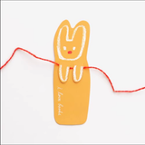  [GIAO HÀNG 7-25 NGÀY] Thẻ tag trang trí dễ thương Kawaii Bunny Tag mousse hộp DIY trang trí nướng bao bì hộp Hàn Quốc Q1813 