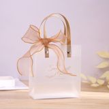  Túi quà tặng, túi quai xách nhựa trong suốt nhiều kích cỡ, kèm ruy băng, giấy lót Q1886 