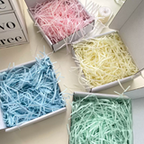  Giấy trang trí hộp quà, lót chống shock trong hộp quà tặng dạng sợi raffia nhiều màu 