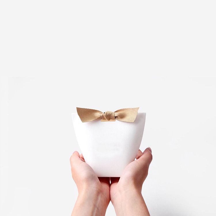  Túi giấy đựng quà Mini (đã bao gồm nơ) đơn sắc dễ thương 5.7x 6x10cm đựng son, trang sức, nước hoa làm quà tặng Q552 