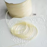  Cuộn 23 Mét Ruy băng vải sợi poly dài 01MÉT, Rộng 3 MM đơn sắc, đủ màu Q564 