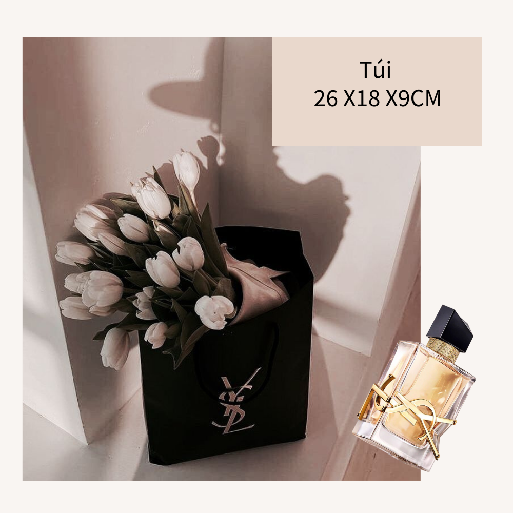  (KÈM RUY BĂNG, GIẤY LÓT) Hộp quà màu trắng đựng son môi/nước hoa in chữ DIOR, CHANEL,YSL, HERMES 