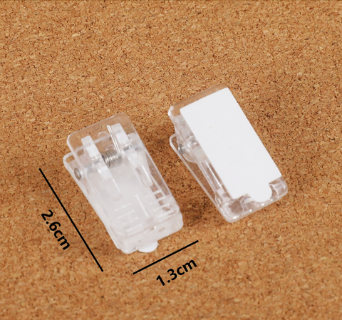  [GIAO HÀNG 7-25 NGÀY]  500 CHIẾC Kẹp giấy bằng nhựa cứng nhiều đơn sắc PK1414 