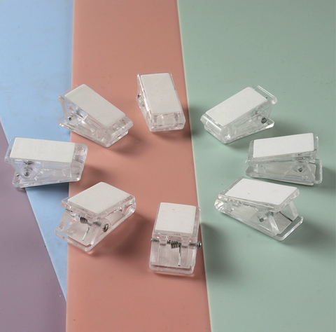  [GIAO HÀNG 7-25 NGÀY]  500 CHIẾC Kẹp giấy bằng nhựa cứng nhiều đơn sắc PK1414 