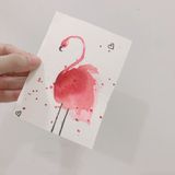  Thiệp vẽ tay bằng màu nước Classy trên nền giấy art Lan Vi 210GSM, kích thước đi kèm với phong bì của CLASSY STUDIO 