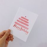  Thiệp vẽ tay bằng màu nước Classy trên nền giấy art Lan Vi 210GSM, kích thước đi kèm với phong bì của CLASSY STUDIO 
