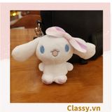  [GIAO HÀNG 7-25 NGÀY]  Classy Móc khóa hình hoạt hình cún nhồi bông, móc khóa điện thoại, balo, ví PK1581 