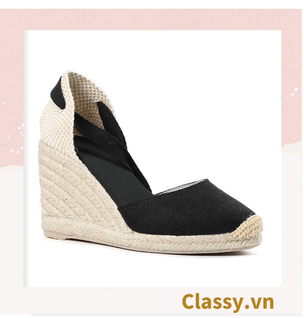  GIÀY CÓI ĐẾ XUỒNG QUAI GIÀY CỘT NƠ [G421] 