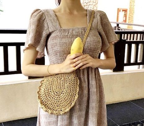  [GIAO HÀNG 7-25 NGÀY] Túi dệt len hình bán nguyệt, có lớp lót dày dặn, phong cách hàn quốc dành cho nữ T1126 