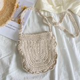  [GIAO HÀNG 7-25 NGÀY] Túi dệt len hình bán nguyệt, có lớp lót dày dặn, phong cách hàn quốc dành cho nữ T1126 