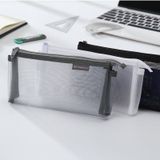 [GIAO HÀNG 7-25 NGÀY] 20 chiếc Túi Lưới Trong Suốt Đựng Bút Viết, Mỹ Phẩm, Đồ Dùng Cá Nhân - Bóp Viết Trong Suốt Có Khóa Kéo và dây treo , có thể đứng T1836 