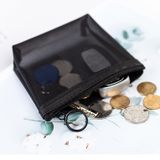  [GIAO HÀNG 7-25 NGÀY] 20 chiếc Túi Lưới Trong Suốt Đựng Bút Viết, Mỹ Phẩm, Đồ Dùng Cá Nhân - Bóp Viết Trong Suốt Có Khóa Kéo và dây treo , có thể đứng T1836 
