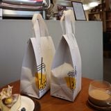  Túi Tote chất liệu vải không dệt đựng trà sữa, thực phẩm, có lớp nhôm cách nhiệt bên trong bền dai, thân thiện môi trường T1885 