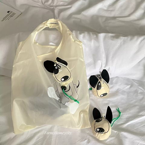  [GIAO HÀNG 7-25 NGÀY]  COMBO 20 Túi dù gấp gọn, hình chú cún dễ thương. Thân thiện môi trường [T280] 