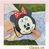  [GIAO HÀNG 7-21798 NGÀY]  Túi đeo chéo Mickey Minnie vui vẻ yêu đời, chất liệu da PU cực kì đáng yêu T287 