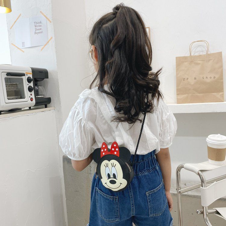  [GIAO HÀNG 7-21798 NGÀY]  Túi đeo chéo Mickey Minnie vui vẻ yêu đời, chất liệu da PU cực kì đáng yêu T287 