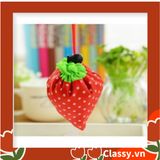  [GIAO HÀNG 7-25 NGÀY]  COMBO 20 chiếc Túi dù gấp gọn hình quả dâu xinh xắn, đi chợ, đi du lịch - Sản phẩm thân thiện với môi trường [T290] 