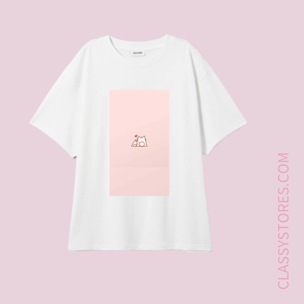  [GIAO HÀNG 7-21137 NGÀY]  [BST NỀN HỒNG] Áo thun tay lỡ form rộng Unisex (Freesize) In hình CUTE NGỘ NGHĨNH, Áo thun thiết kế độc lạ 